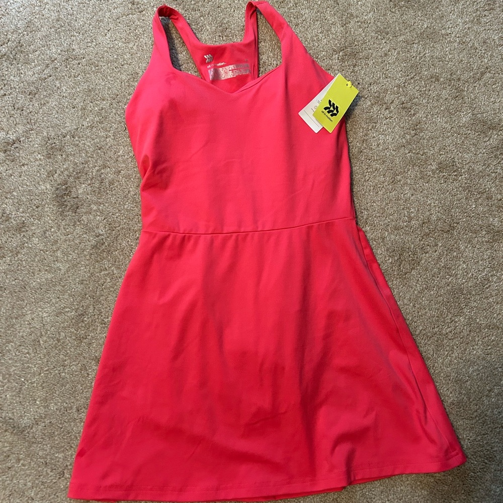 Vibrant Red Sleeveless Dress